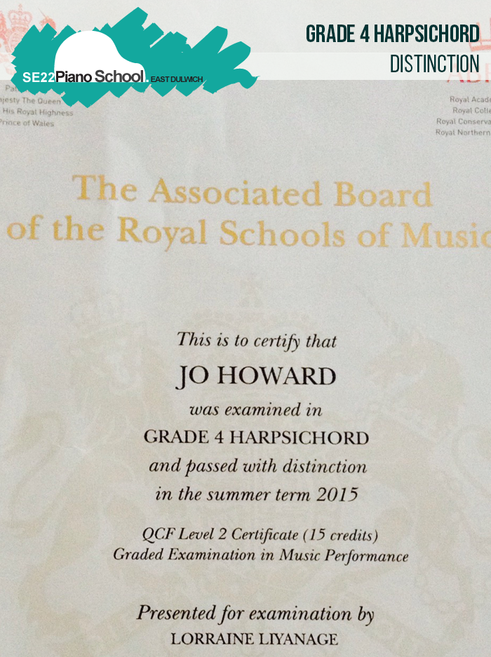 ABRSM Distinction Certificate Grade 4