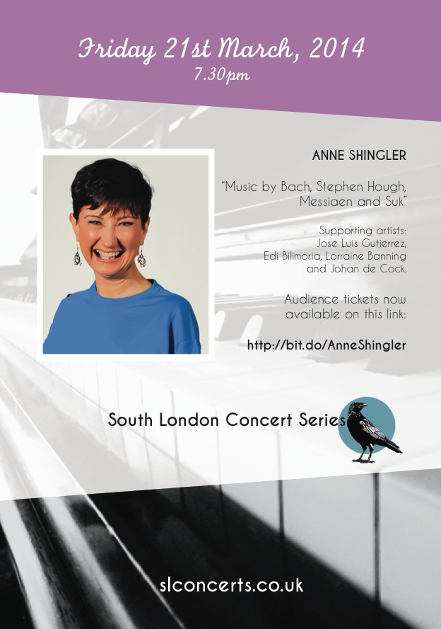 Anne Shingler, Pianist