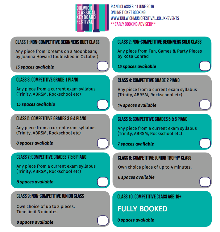 Early booking advised!
