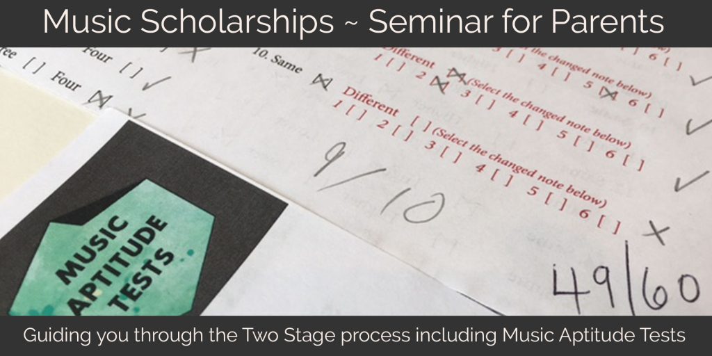 Music Scholarship Seminar, January 2018
