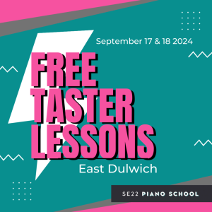 Free Taster Piano Lessons in East Dulwich, September 2024