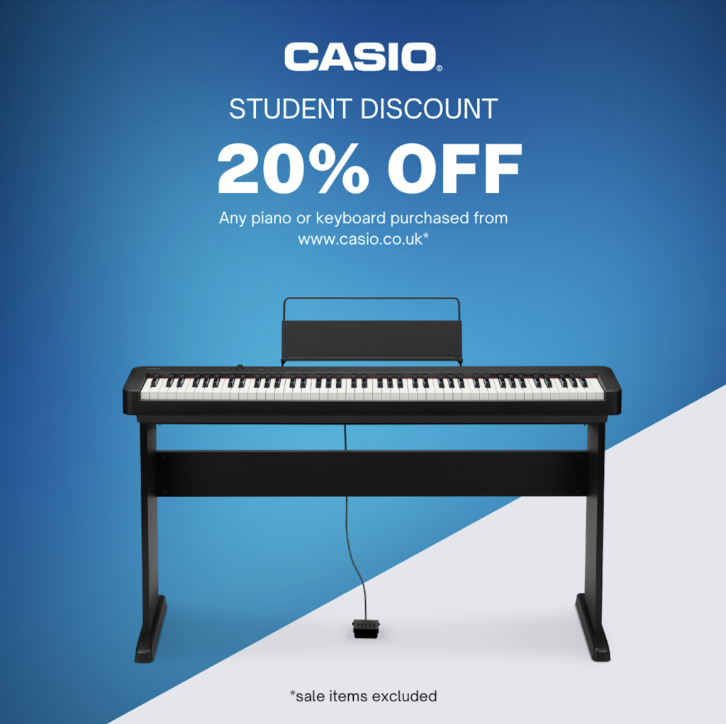 Casio Piano 20% Discount when you purchase via casio.co.uk – SE22 Piano ~