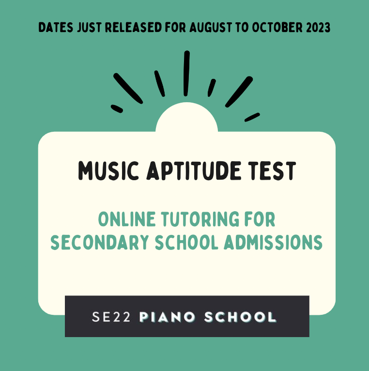 11+ tutoring Music Aptitude Test